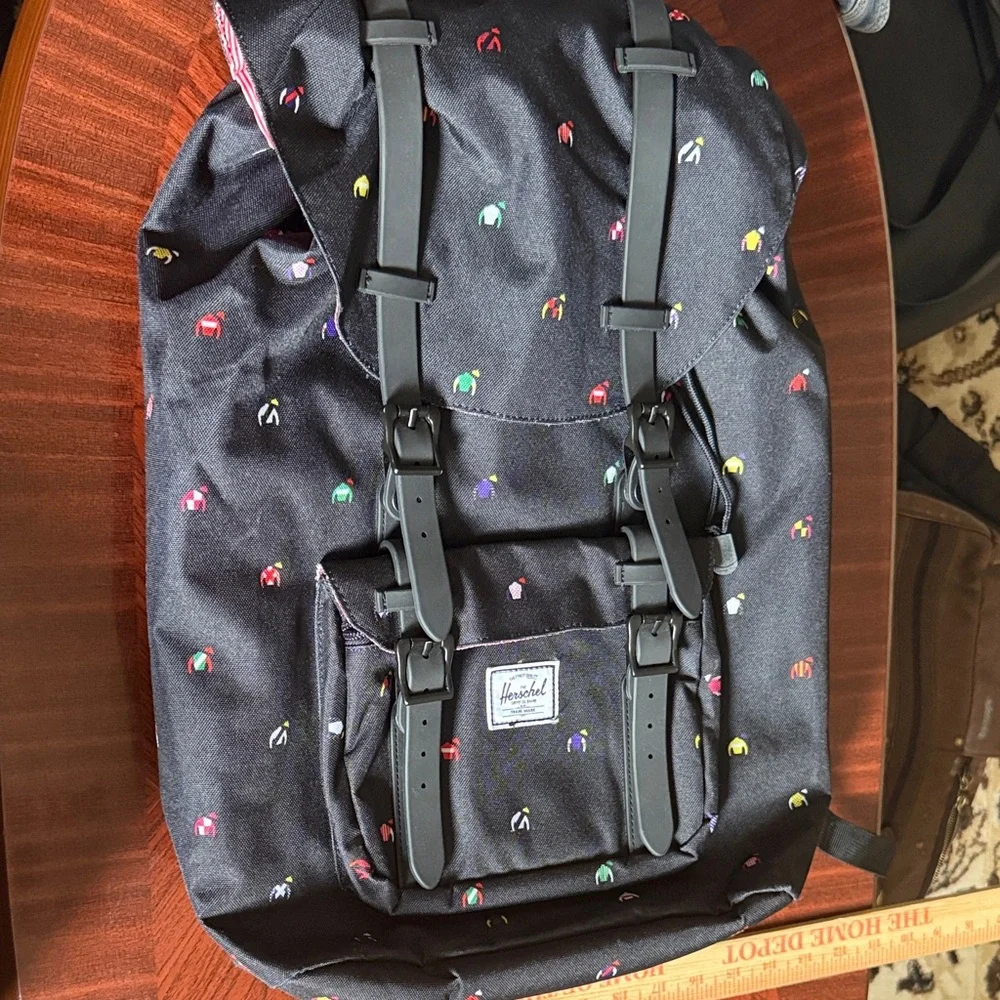 Herschel Supply Company Black Backpack with Multicolor Accents